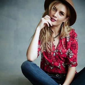 Anthropologie Maeve Woodland Walk Button-down